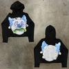 Men's Hoodie Y2K Harajuku Hip-hop Cartoon Graphic Print Jumper Fashion Casual Loose Sweatshirt Men