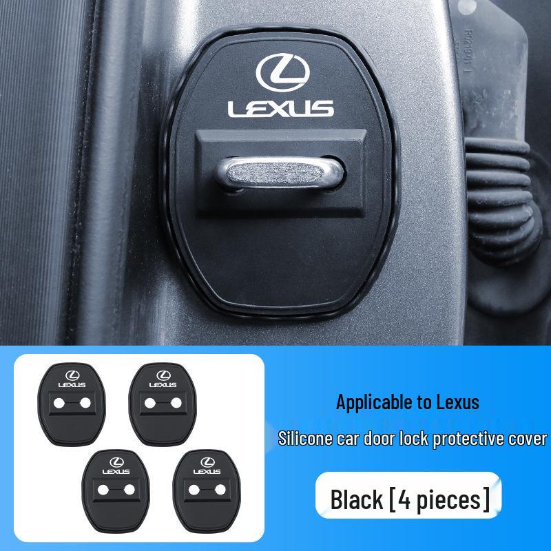 

Lexus ES/RX/NX/LS/UX/CT/LC Door Lock Cover: Rustproof Silicone Shock Absorber Lexus CT, 4 pieces, silicone