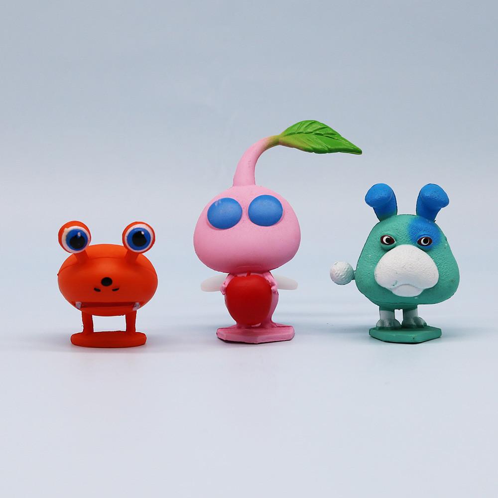 Entzückende Pikmin Cartoonfigur Spielperipherie Pvc-Material Für Ausstellung Und Geschenke