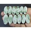 26-31 MM Natural Peace Jade Matched Pair Oval Cabochon Gemstone 6 Pair Lot C-771
