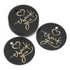 Thank You Tags 50Pcs Bronzing Stamping Black White Paper Card for Valentine's Day Gift Favor Retail Price Label