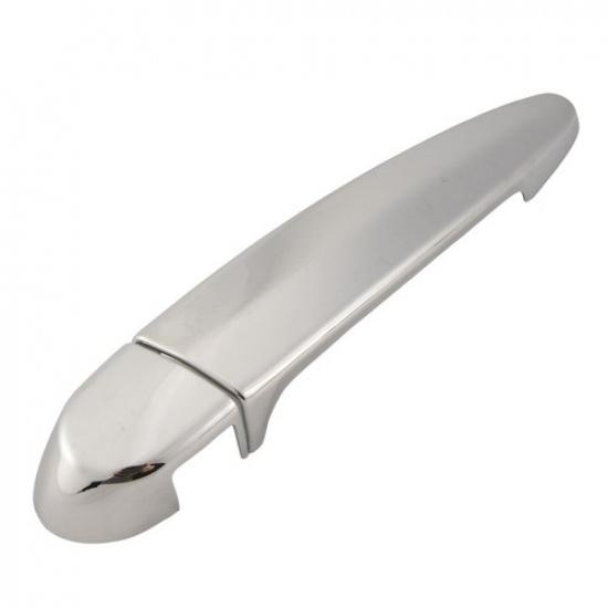 8Pcs Set Car Carbon Fiber Chrome Exterior Door Handle Cover Trims for- F30