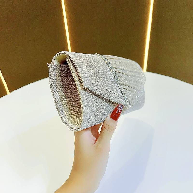 Crossbody Clutch Purse With Sparkling Sequins For Evening Events And Party Wear