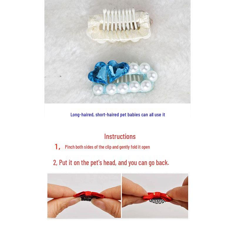 Full Diamond Pet Hair Clip - Princess Style for Dogs