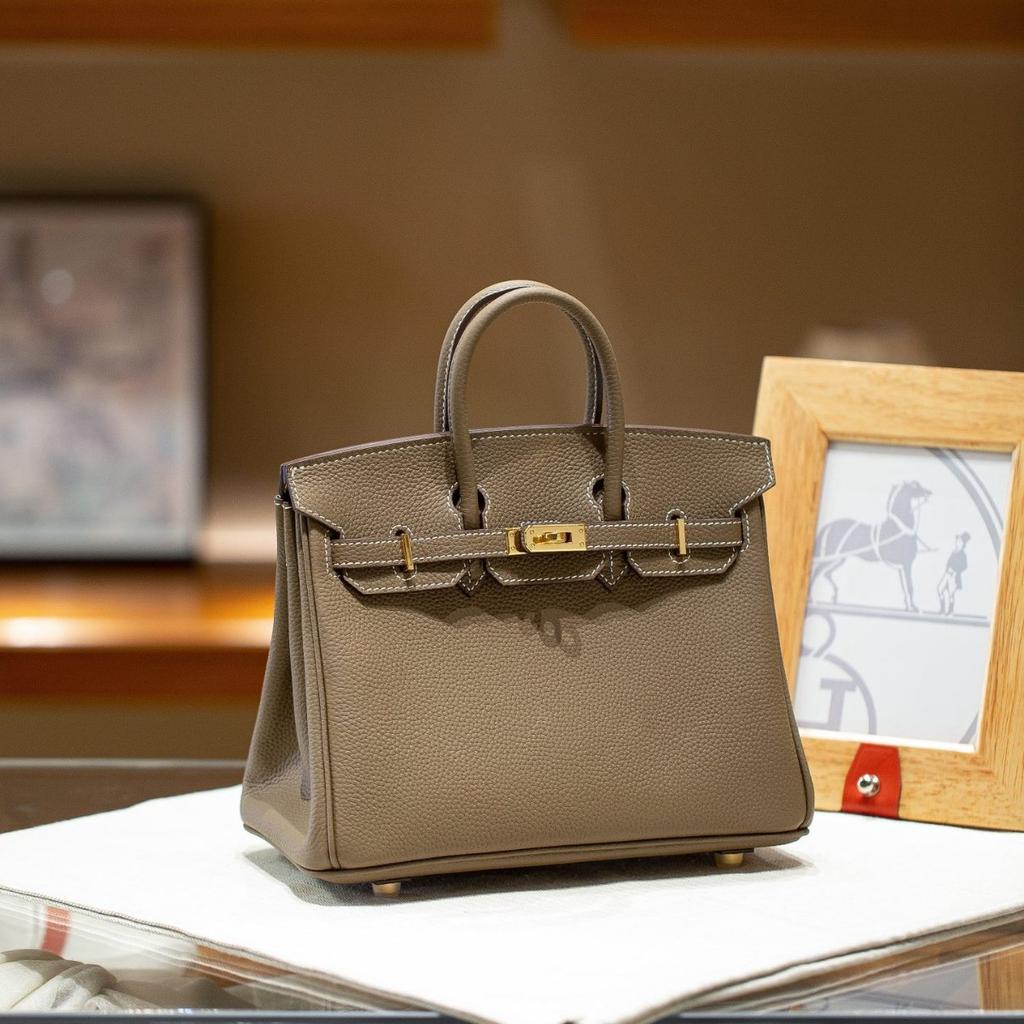 25 Hardware Bag Hot Top Layer Cowhide Womens Bag Large Capacity Versatile Handbag Single Leather Strap