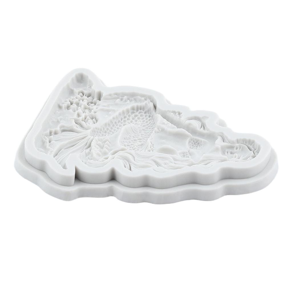 Stampi in Silicone a Forma di Sirena Stampo per Fondant a Forma di Sirena Strumenti per Decorare Torte Topper per Cupcake Stampo per Caramelle Cioccolato Gumpaste