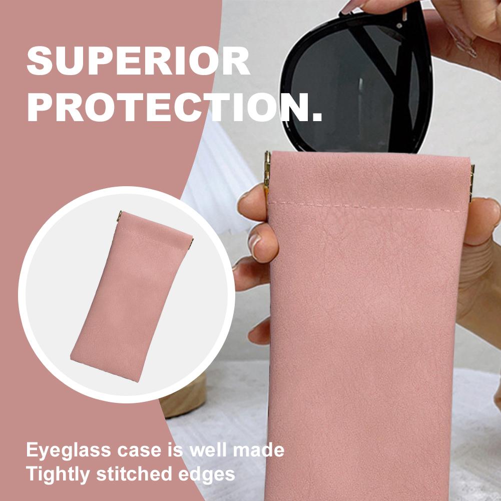 Sonnenbrillentasche mit Quetschverschluss, wasserdicht, einfache Aufbewahrungstasche für Brillen, einfarbige Schutzhülle für Brillen zur sicheren Aufbewahrung