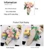 Jelly Wedding Series: Cute Plush Doll with Wedding Cake Bouquet & Diamond Ring Art