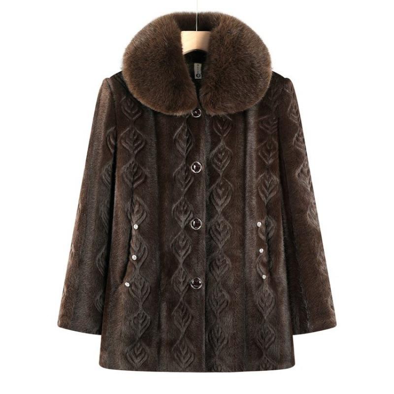 Winter Mink Jacket Women's Fleece Thickened Padded Jacket Padded Jacket Padded Jacket