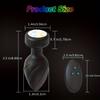 1pc LED Colorful Light Vibrating Anal Plug Wireless Remote Control Luminous Charging Butt Plug 10 Color Switch Going Out Wearing Flirting Frequency Co