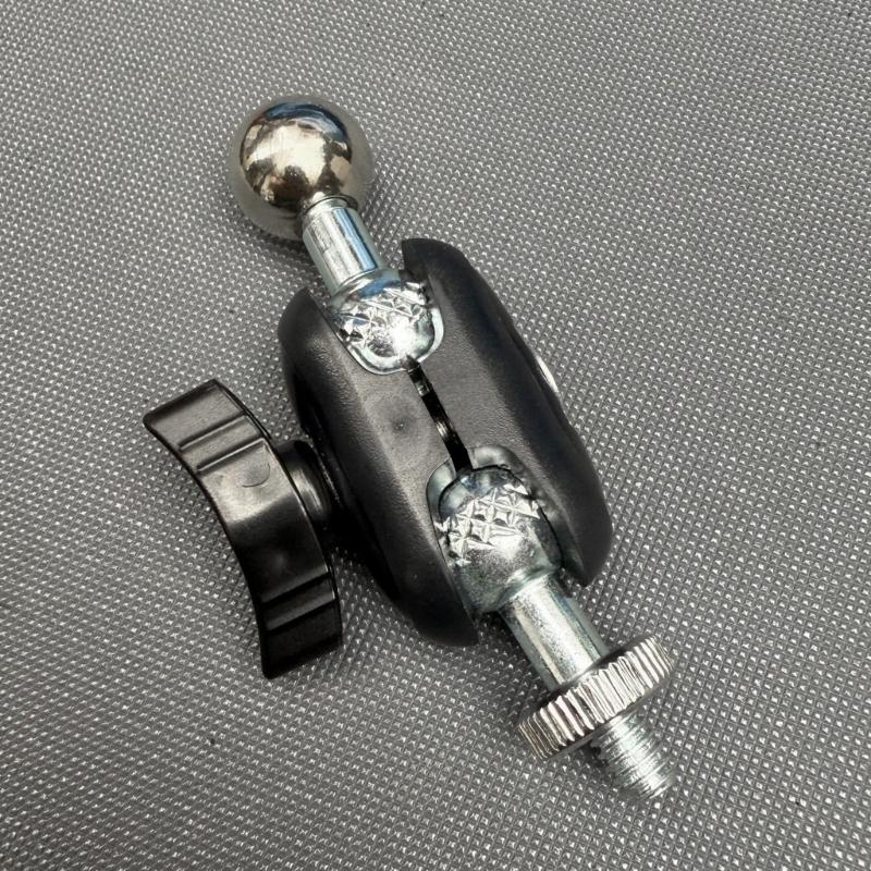 2Pcs 17.4mm Ball Head Connectors 1/4" 20 UNCs Thread for 360 Degree Rotation Camera Mounts For Smartphones and Tripods