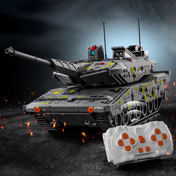 Militärangelegenheiten Panzer Baustein RC Berühmte Europäische Union Vierte Generation Panzer Serie Ziegel Kinder Spielzeug Geschenke