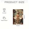 Christmas Pin-Up Girls Metal Sign, Office Gift Wall Decor 20x30cm