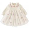Girls' Faux Mink Velvet Sweater Dress