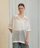 JUCYJUDY Loose Fit Mesh Collared Knit Jzkt324B