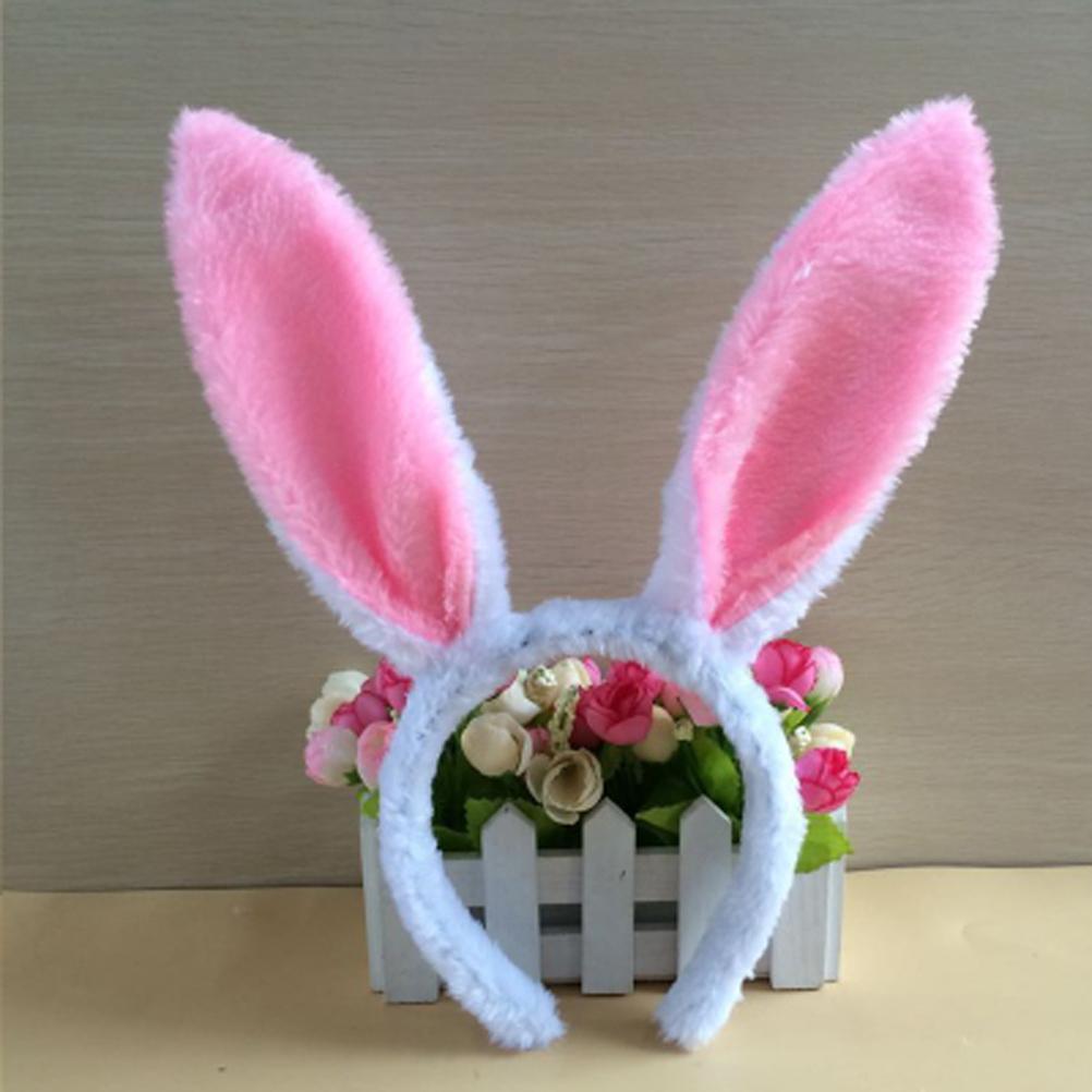 3Pcs Bunny Ears Headbands Tail Tie Set Animals Costume Bow Tail Party Costume Accessories Set