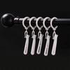 50Pcs Curtain Hanging Hooks Ring Window White Plastic Thickened Adjustable Height Curtain Hook For Home Curtain High Quality