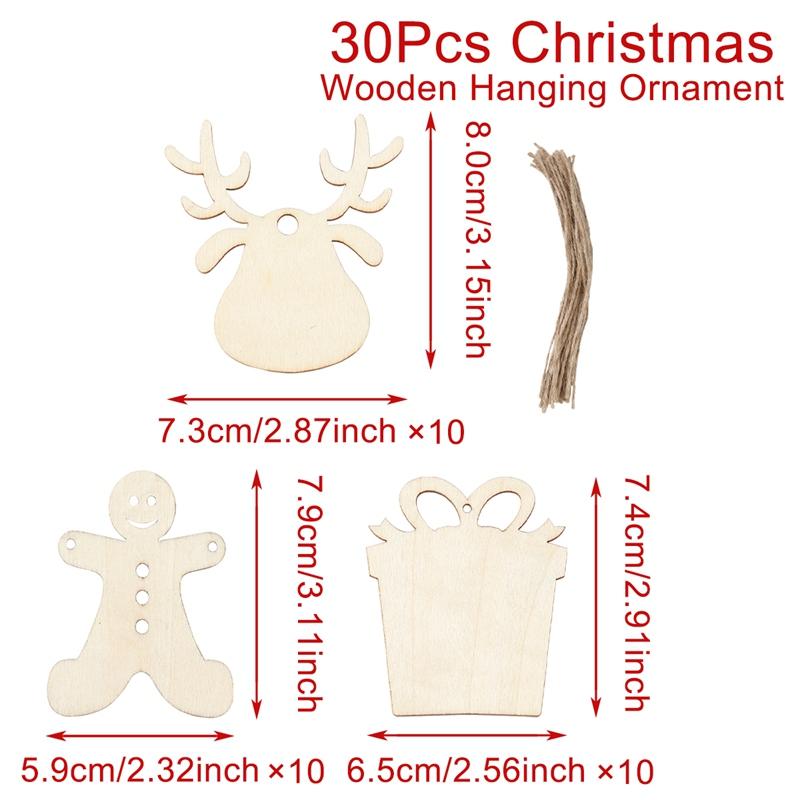 Christmas Dog Paw Double Layer Wooden Pendant Navidad Natal Noel Tree Pendant Merry Christmas Decor For Home 2025 New Year 2025