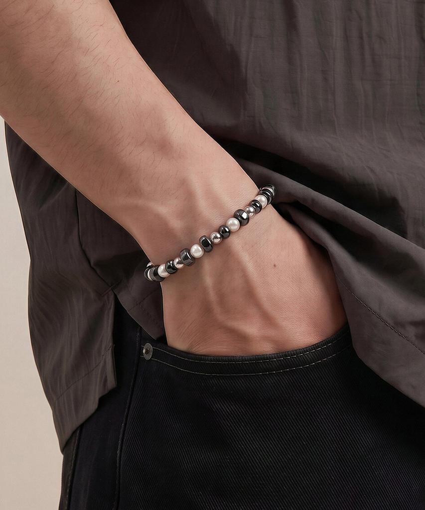 Ventera Midnight Pearl Stone Bead Bracelet