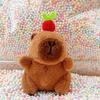 Little Red Book Capybara & Guinea Pig Plush Keychain Ornament