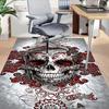 1PC Sugar Skull Non-Slip Floor Carpet Compatible for Office&Living Room&Bedroom&Dining room - Flat - Weave Machine-S0329
