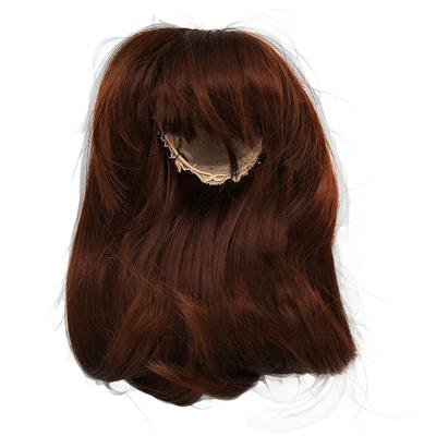 16 Ball Jointed Doll Wig with Bangs DIY Simulated Scalp High Temperature Silk Doll Hair Wig for