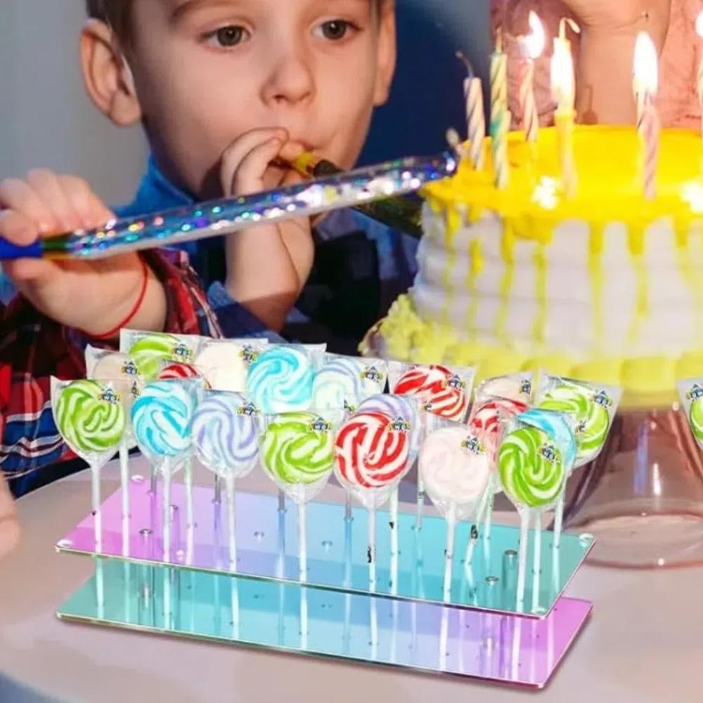 10/21 Holes Candy Rack Clear Cake Lollipop Holder Sturdy Lollipop Stand  Dessert Bar