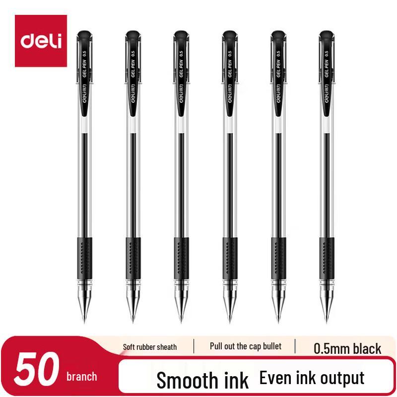 Deli 6600ES Carbon Gel Pen