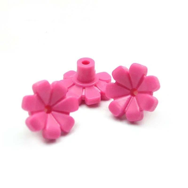 200pcs Moc 32606 3741 Building Blocks Bricks Plant Flower with Bar and Small Pin Hole Compatible Cherry Blossom Tree House Toys