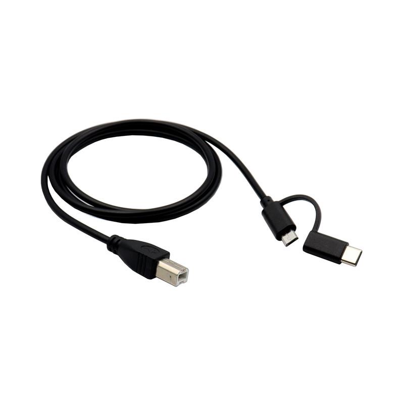 2-in-1 USB-C/Micro USB Printer & Electric Piano Cable for Android