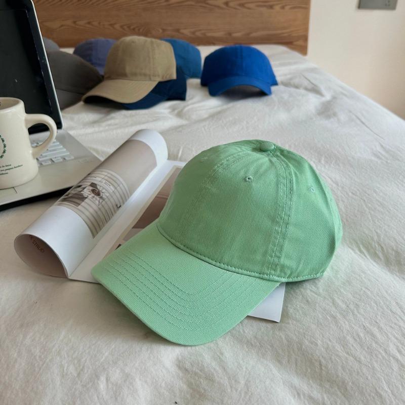 Hat Female Simple Solid Color Casual Versatile Soft Top Baseball Cap Couple Baseball Cap Male Face Small Cap