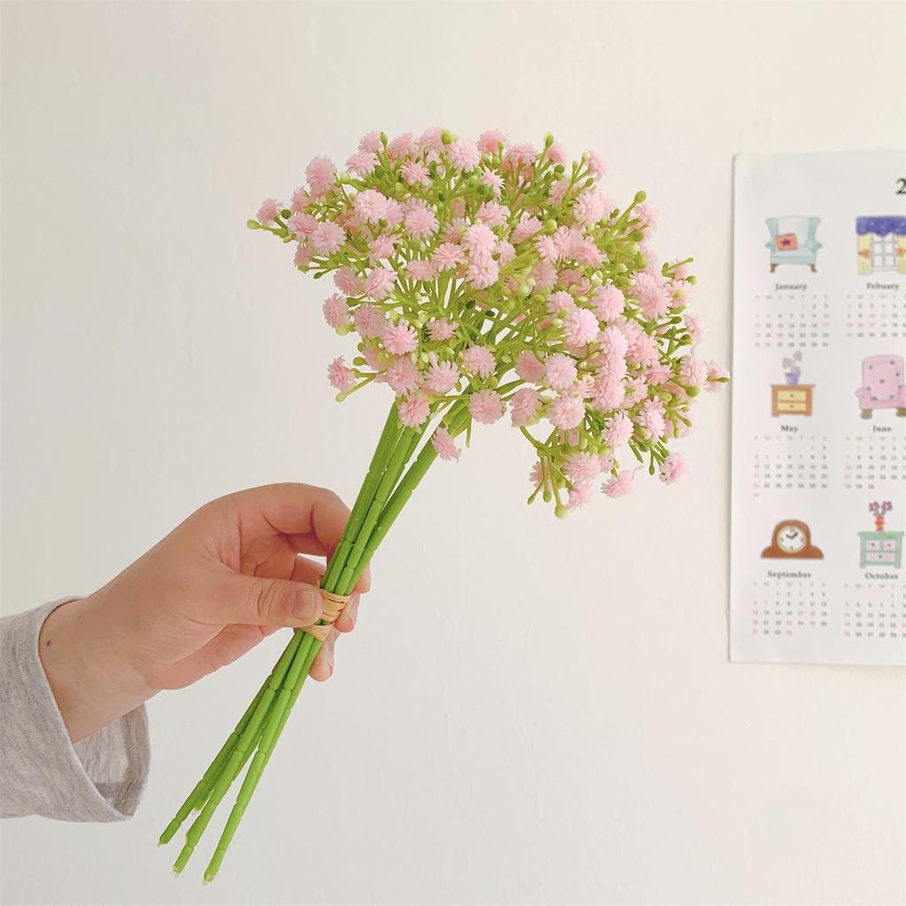 Baby's Breath Soft Rubber Artificial Flower Bouquet for Living Room Decor