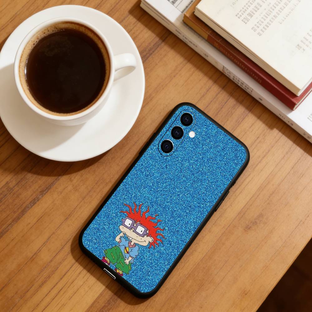 Rugrat C-Chuckie A-Angelica Phone Case For Samsung Galaxy A73,A72,A71,A70,A53,A52,A51,Others Soft Black Cover