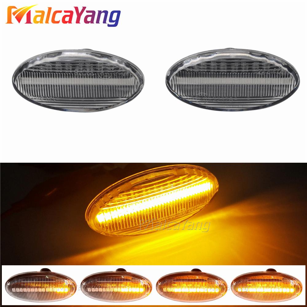 2 Pieces LED Dynamic Turn Signal Side Marker Light Sequential Blinker Light For Mazda 2 For Mazda 3 5 6 BT-50 MPV Car Styling