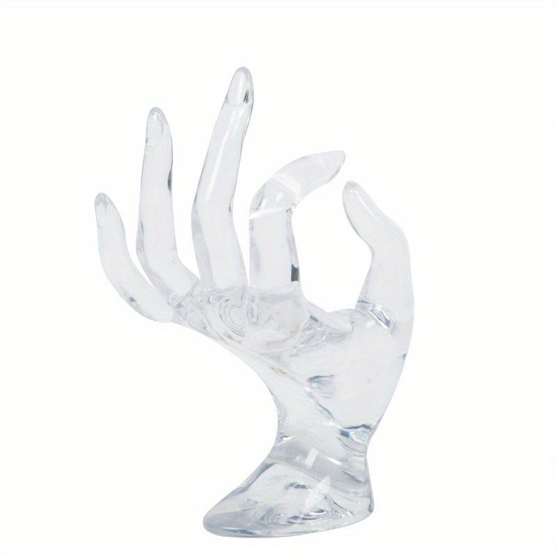 

Женская рука-манекен для украшений, браслетов, колец, подставка для часов, перчаток, модель руки OK, держатель для украшений прозрачный