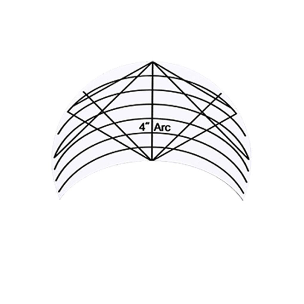Pack of 6 DIY Creative Quilting Templates Transparent Convenient Exquisite Ergonomic Grip Sewing Accessories Quilting Supplies