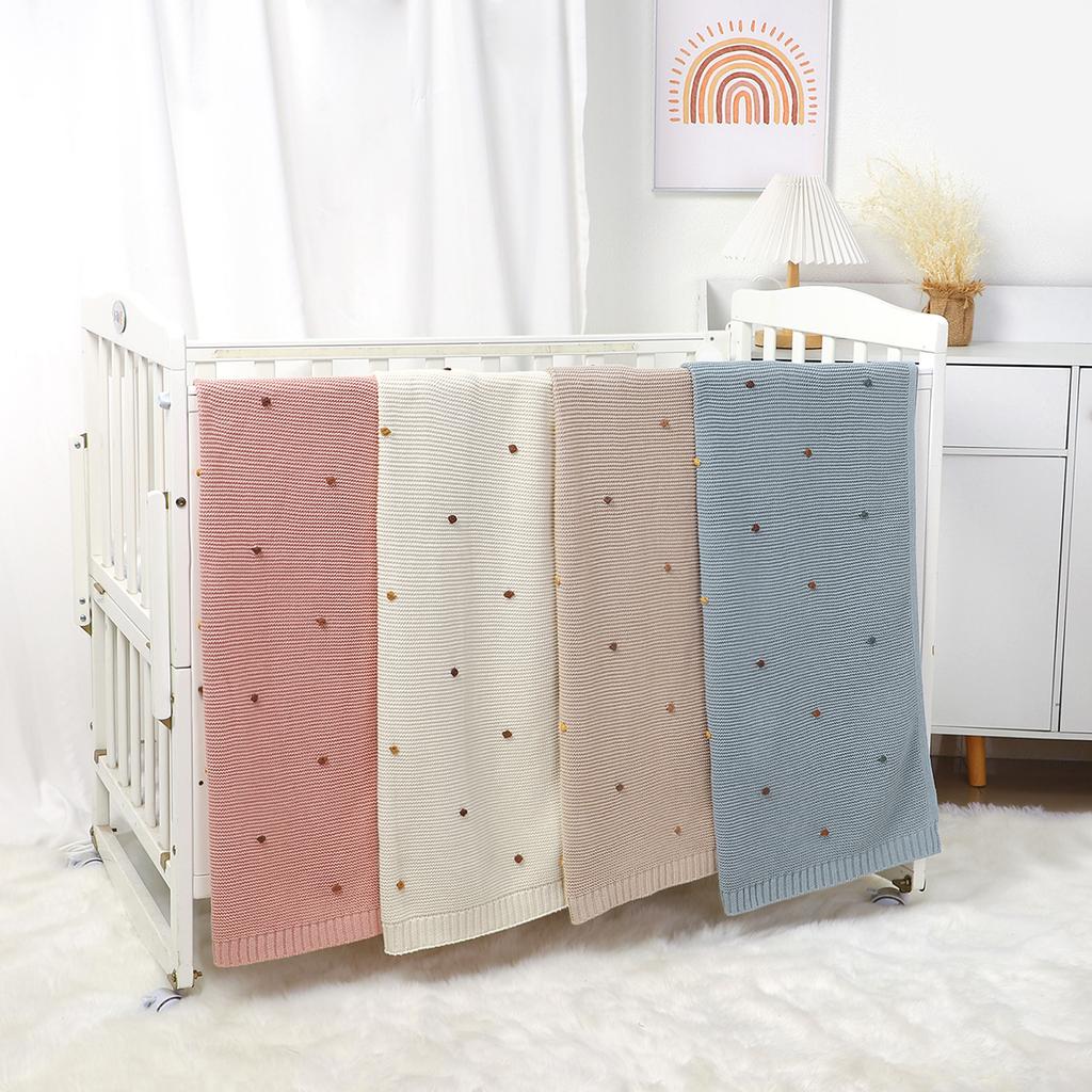 Knitted Baby Blankets Newborn Bedding Infant Kids Cotton Muslin Swaddle Wrap Baby Items Stroller Blankets Nap Cover