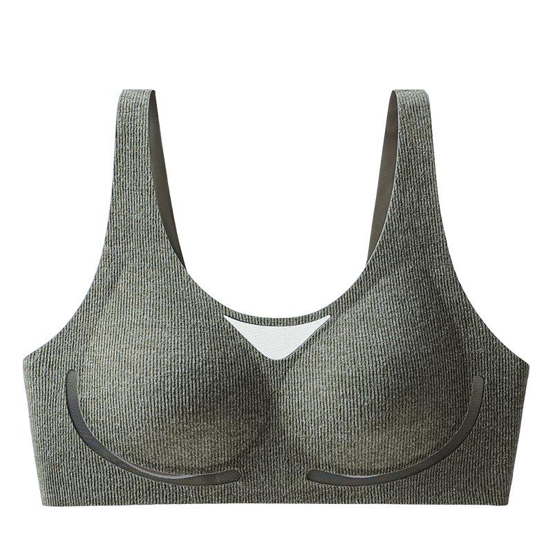Women's Autumn/Winter Seamless Mesh Bra - Warm, Breathable, Supportive, Shaping