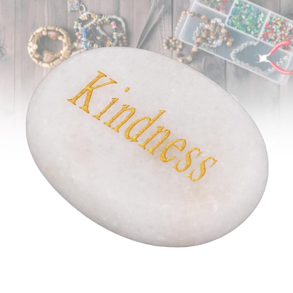 Inspirational Stone Engraved Letters Marble Stone for Encouragement Decoration Holiday Present