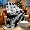 Football Club Print Blanket - Soft & Comfortable, for Bedroom, Travel, Sofa, Home Decoration - Birthday Christmas Gift for Friend