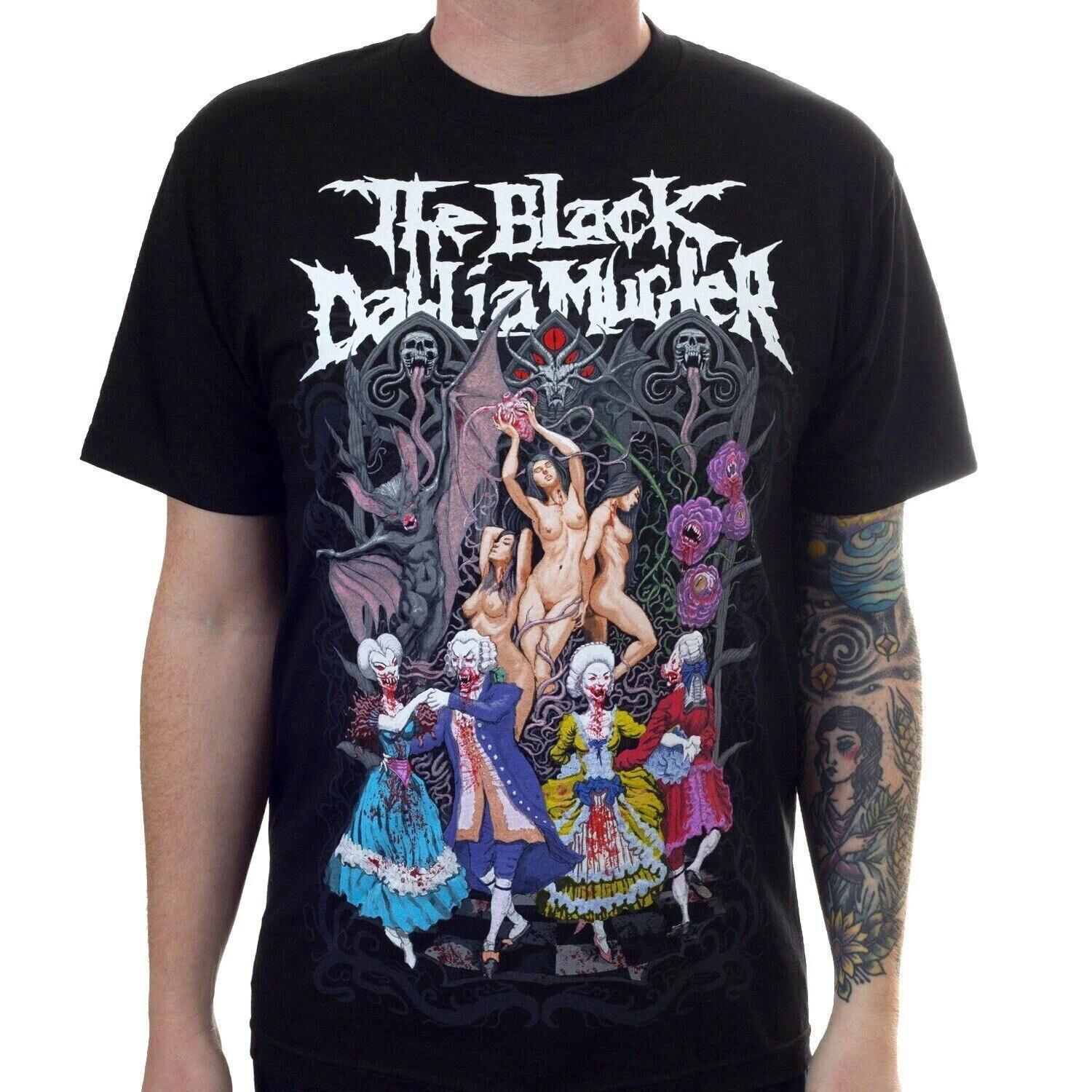 

Новая Популярная Хлопковая Футболка The Black Dahlia Murder Мужская Женская Летняя Хлопковая С Коротким Рукавом Графическая Мужская Футболка Хлопковая Футболка с Круглым Вырезом S чёрный