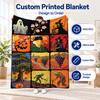 Vintage Choice Spooky Painting Horror Blankets Witch Pumpkin Ghost Personalized Blanket for Living Room Bedroom Halloween Gift