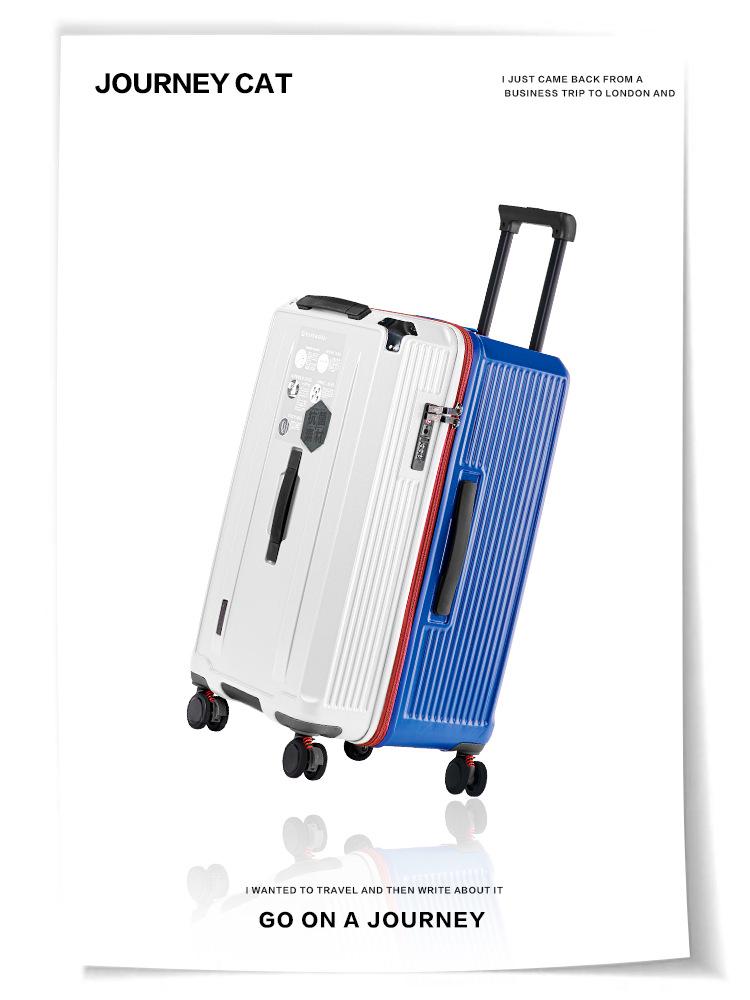 Large Capacity Five-Wheel Travel Suitcase with Brake and Combination Lock
