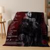 Free Anuel AA Rapper Hip Hop Singer Star Flannel Blanket Soft Warm Throw Blanket for Bedroom Living Room Bed Camping Picnic Gift
