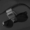 Multifunction Sun Visors Glasses Case with Secure Clamp Soft Lined Automobile Eyewear Organizers Eyeglasses Mount for Car