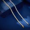 Handmade 14K 18K Gold Plated 7 8 Inch Man Hand Bracelet CZ Zircon Fashion Rhodium Plated Brass 17 18cm Women Tennis Bracelet