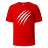 Claw Marks Simplicity Graphic T-Shirts Summer Breathable Comfortable Pure Cotton Tops For UnisexO-neck Oversize Clothing
