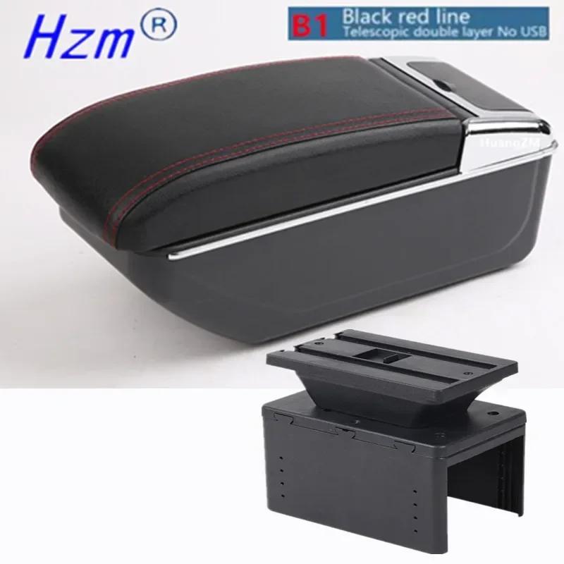 For Ford Focus mk1 Armrest Box For For Ford Focus mk1 Universal Car Armrest nterior Parts Center Storage box with USB LED light