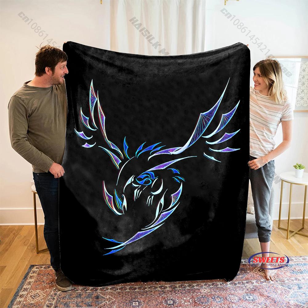 Free Shipping! HD Pokemon Lugia Print Blanket Warm Soft Comfortable Home Travel Blanket Sofa Bedding Cover Blanket Gift for Kids