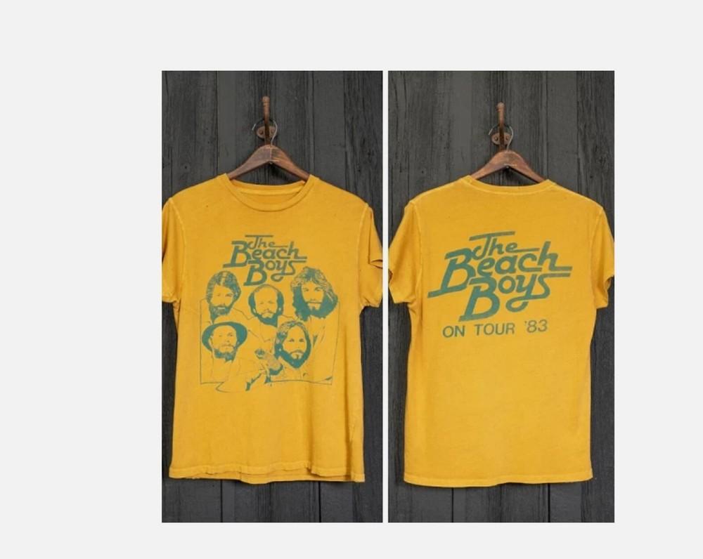 The Beach Boys Band On Tour 83 Basic Style Gold T Shirt S-5XL Unisex T-Shirt XXL